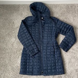 North face quilted coat